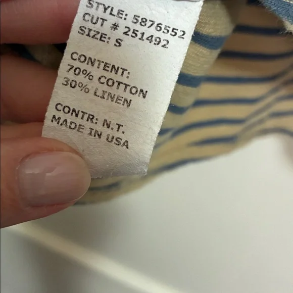 Cut Loose Striped Top, size M - Picture 5 of 5